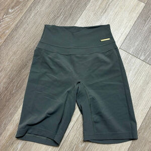 NWOT Gymshark Whitney Simmons Dark Olive Green High Waisted Shorts XS